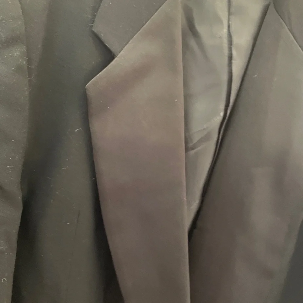 Pierre Balmain Elegant Black Tuxedo Jacket 100% wool formal 53R